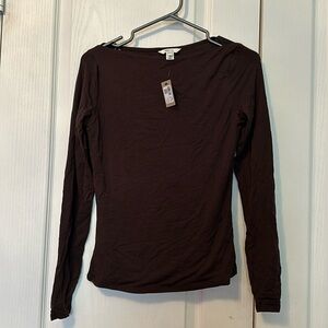 RW&CO NEW long sleeve boat neck top